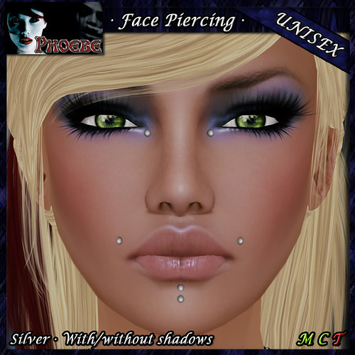 [$40L PROMO] *P* Unisex Face Piercing B1 ~Silver~