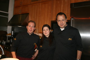 Chef Abel, Assistant Ana and Daniel of Aneto