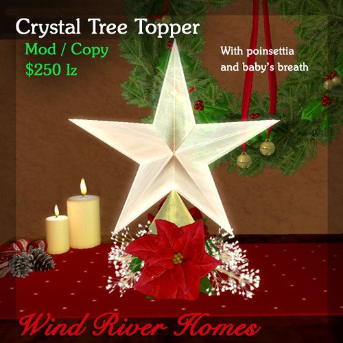Crystal Star Tree Topper by Teal Freenote
