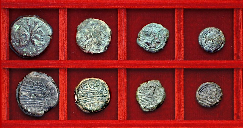 RRC 205 P.SVLA Cornelia bronzes, Ahala collection, coins of the Roman Republic