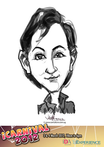 digital live caricature for iCarnival 2012  (IDA) - Day 2 - 4