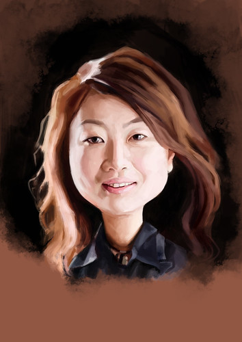 digital caricature of Winnie Hung for Hewlett Packard (revised) - 3