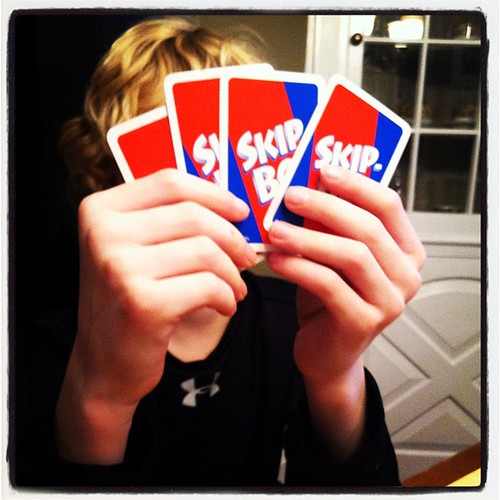 Fun with Micaiah...I used to play this with my grandmother #skipbo
