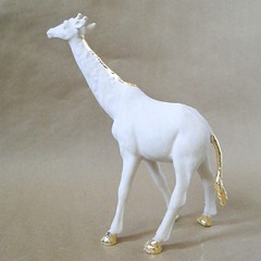 Gilded Ceramic Animal Sculpture