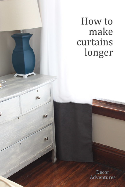 How to make curtains longer