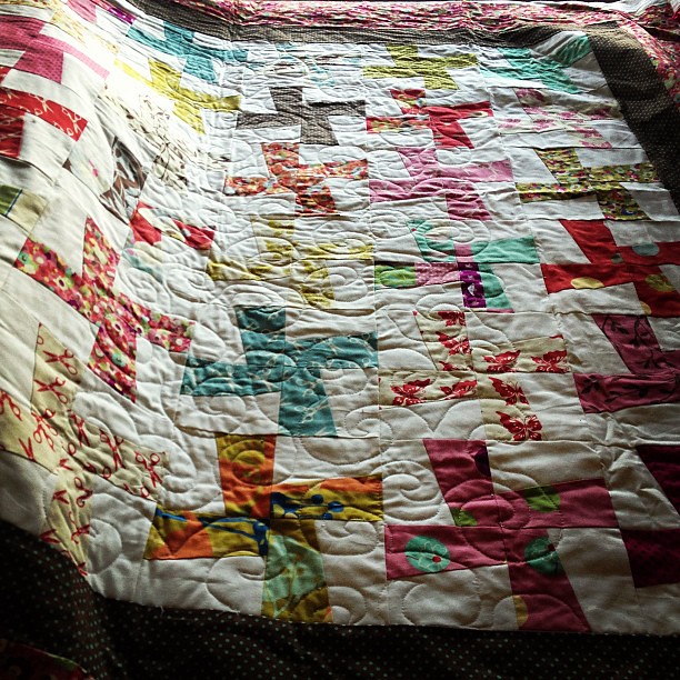 Started quilting this last night and I'm trying to decide if I like it or not #toripornottorip