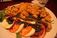 Calamari with Italian salad