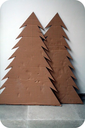 How to make a cardboard Christmas tree - Abfabulies