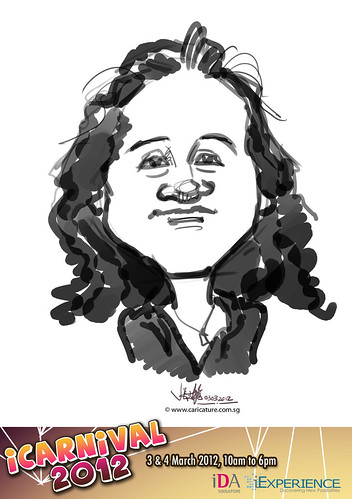 digital live caricature for iCarnival 2012  (IDA) - Day 1 - 65