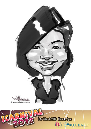 digital live caricature for iCarnival 2012  (IDA) - Day 2 - 74