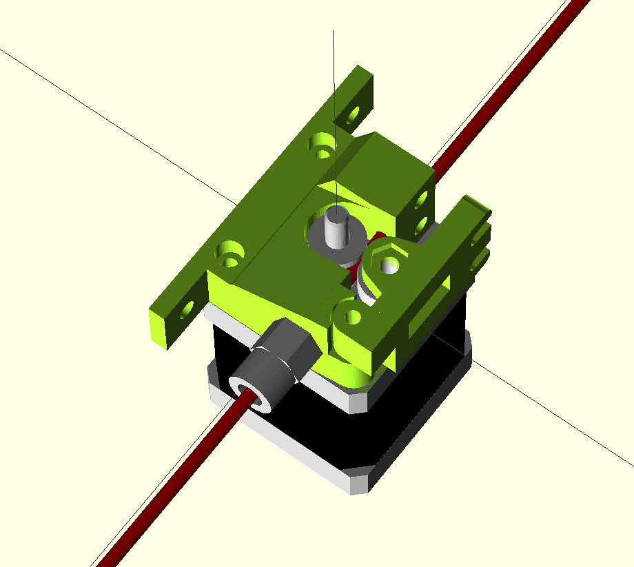 Entwurf Direct Drive Extruder