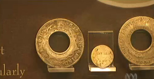 Australian Mint holey dollar exhibit