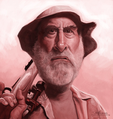 digital caricature of Dale