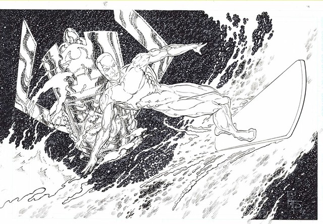 Silver Surfer and Galactus by Pat Broderick