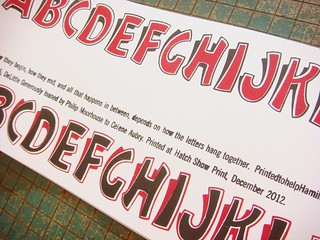 Hatch Show Print “wood type friends” letterpress print