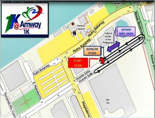 Amway Run 1k Route