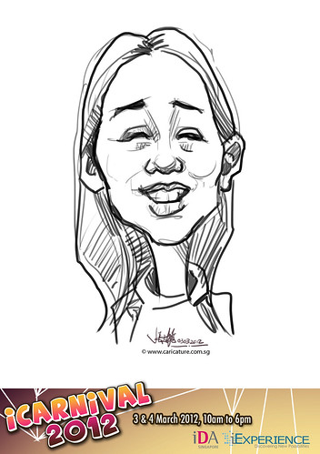 digital live caricature for iCarnival 2012  (IDA) - Day 1 - 4
