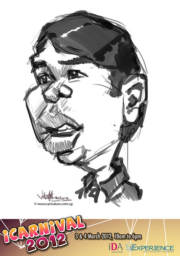 digital live caricature for iCarnival 2012  (IDA) - Day 2 - 2