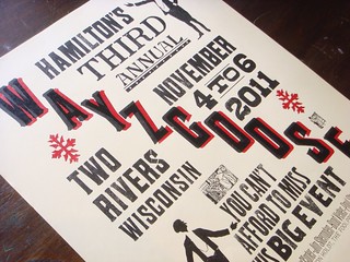 Hamilton Wood Type & Printing Museum Wayzgoose 2011 letterpress poster