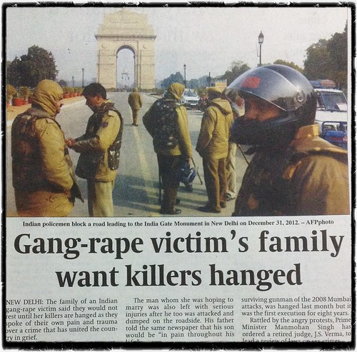 Gangraped victim's family want killers hanged