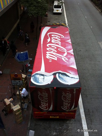Swire Coca-Cola delivery truck in Wanchai, Hong Kong by cokestories