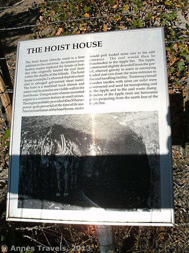 The Hoist House Sign at Aladdin Tipple Historical Interpretive Park, Wyoming
