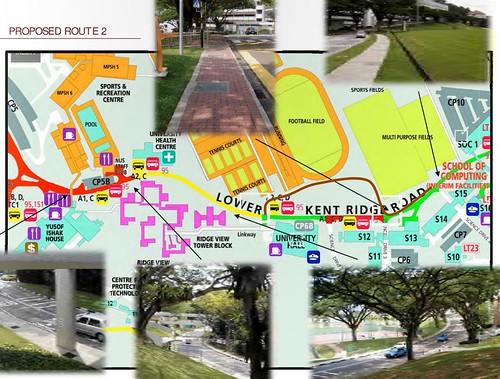 Overhead Bicycle Network in NUS: Route 2