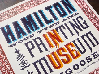 Hamilton Wood Type & Printing Museum Wayzgoose 2012 letterpress poster