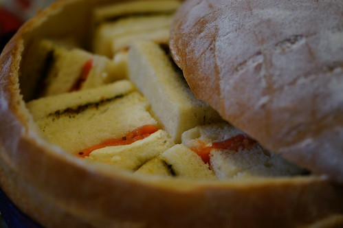 sandwiches in the big bread