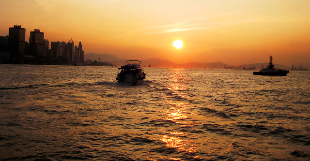 Hong Kong Sonnenuntergang