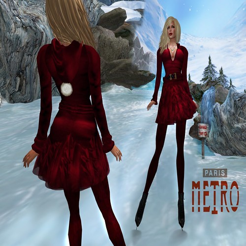 Paris Metro Couture_ Cashmere Skating Outfit- Cranberry