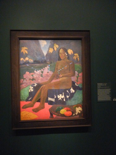 DSCN5627 _ The Seed of the Areoi, 1892, Paul Gauguin, NY MOMA at De Young