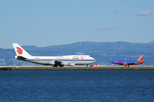 B-2468, B747-4J6M Air China, CA986 SFO - PEK, San Francisco International (SFO), 27. 1. 2013