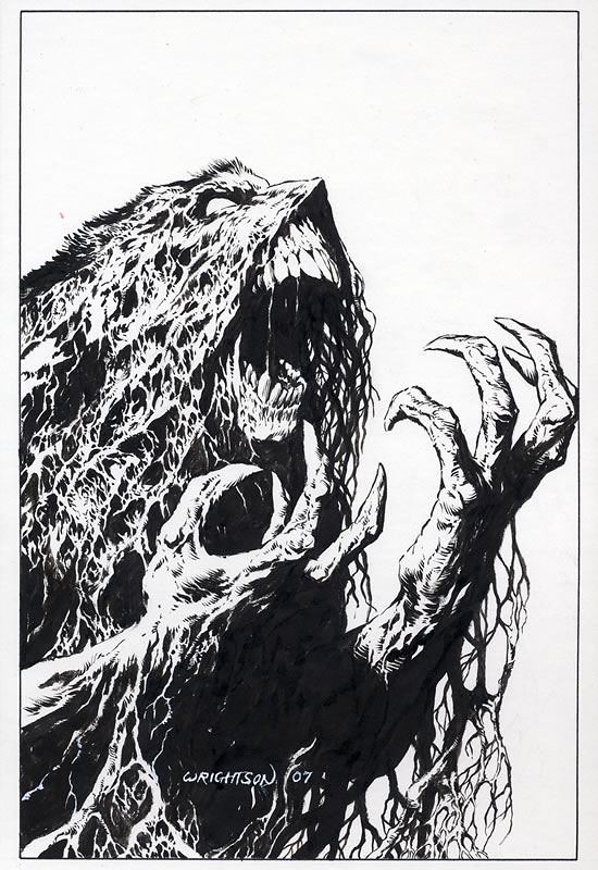 Swamp Thing agony by Wrightson
