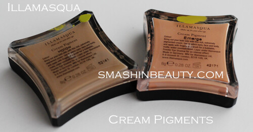 Illamasqua Cream Pigment Emerge Hollow Swatches Review Recenzija Illamasqua kremasti pigment
