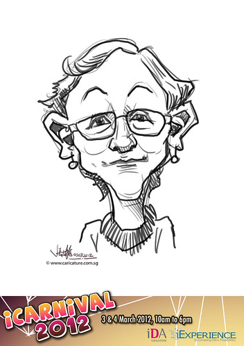 digital live caricature for iCarnival 2012  (IDA) - Day 1 - 3