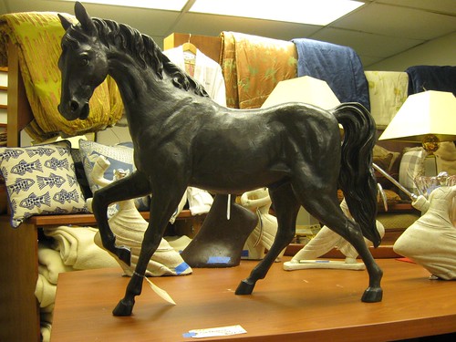 Beautiful Carved Bronze Horse Statue by Mega Yacht Mart
