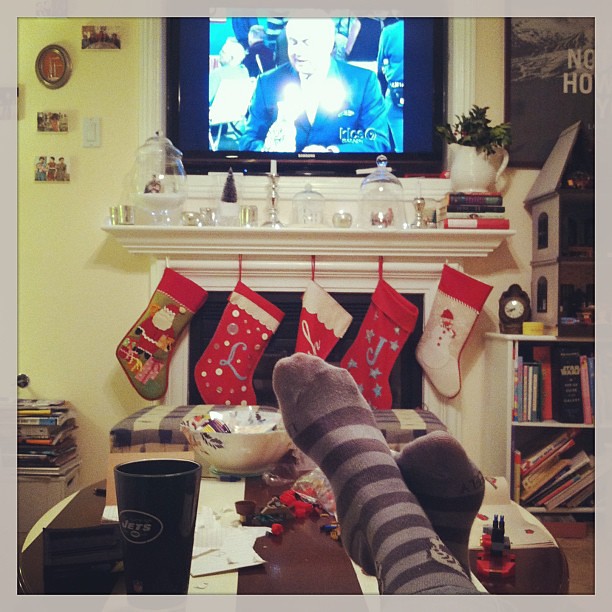 Striped socks, Antiques Roadshow, Christmas stockings.