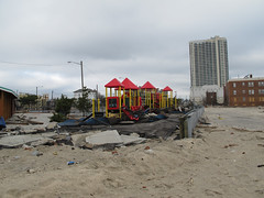 Atlantic City Boardwalk damage