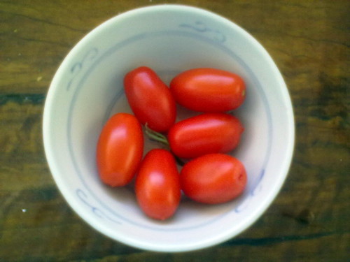 Home grown sweet tomatoes
