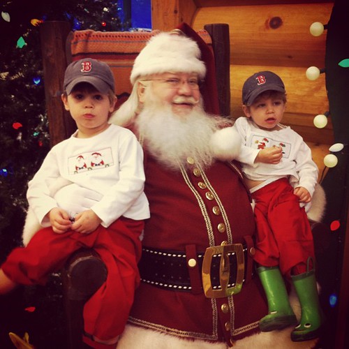 Meeting Santa. #cantyoutelltheirexcited