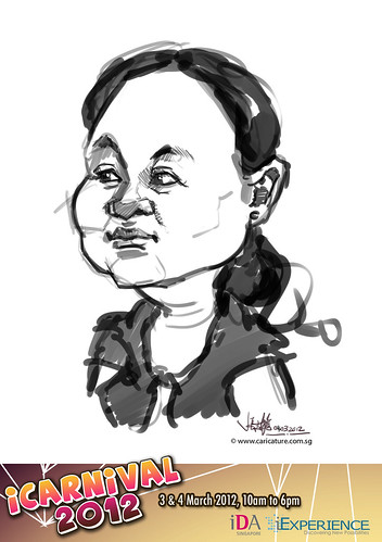 digital live caricature for iCarnival 2012  (IDA) - Day 2 - 25