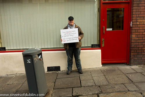 Lone Protester (Anti-Eviction Ireland) - Streets Of Dublin by infomatique