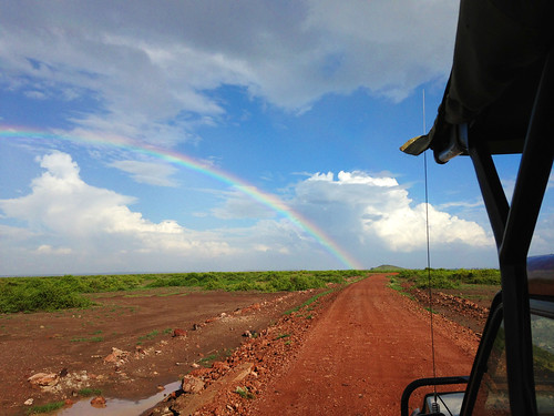 Rainbow in Amboseli