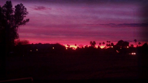 Arizona Fiery Sunset by straddlingthegap