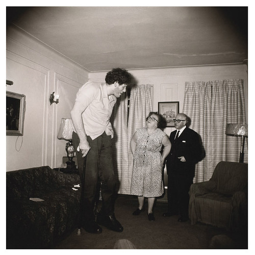 Arbus, Diane (1923-1971) - 1970 A Jewish Giant at Home with His Parents in The Bronx, N.Y by RasMarley