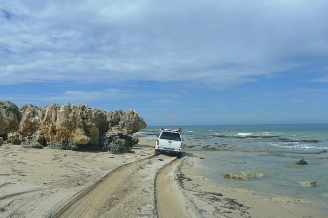 4WD down the beach, the only way it's possible