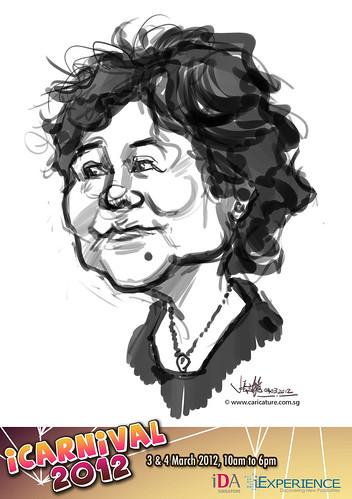 digital live caricature for iCarnival 2012  (IDA) - Day 2 - 28