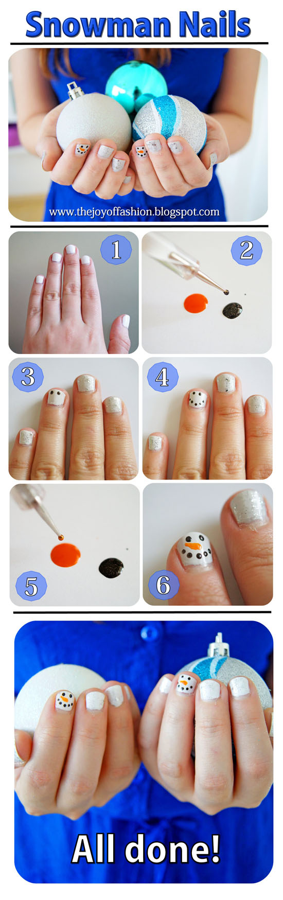 12 Dec - Snowman Nails - Small