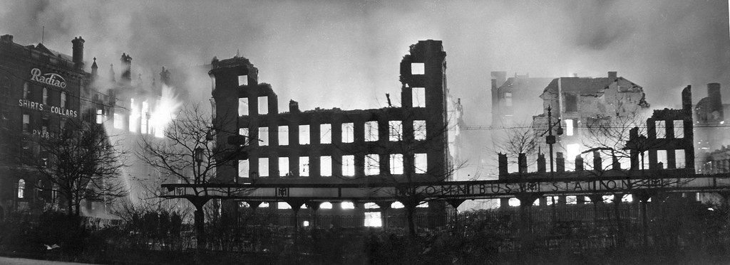 Piccadilly in the Blitz